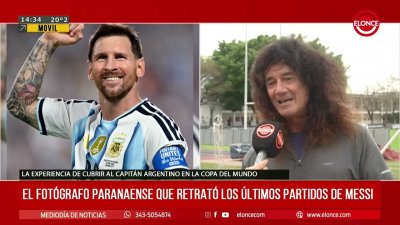 El fot&oacute;grafo paranaense que retrat&oacute; los &uacute;ltimos partidos de Messi
